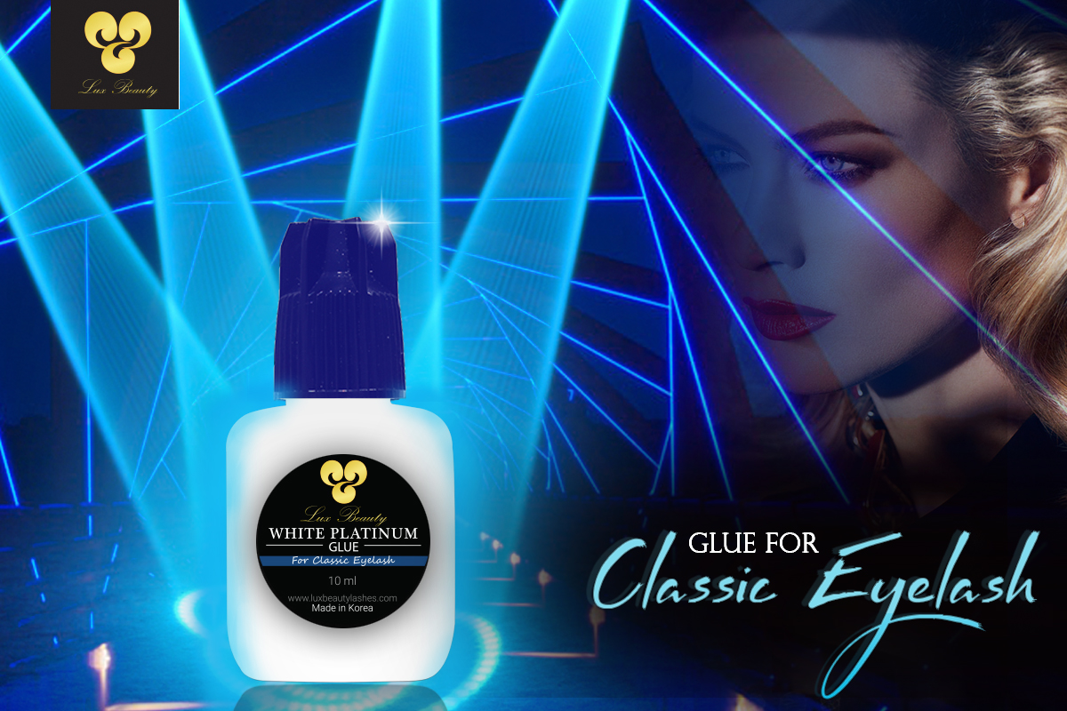 Eyelash glue for classic lashes lux beauty